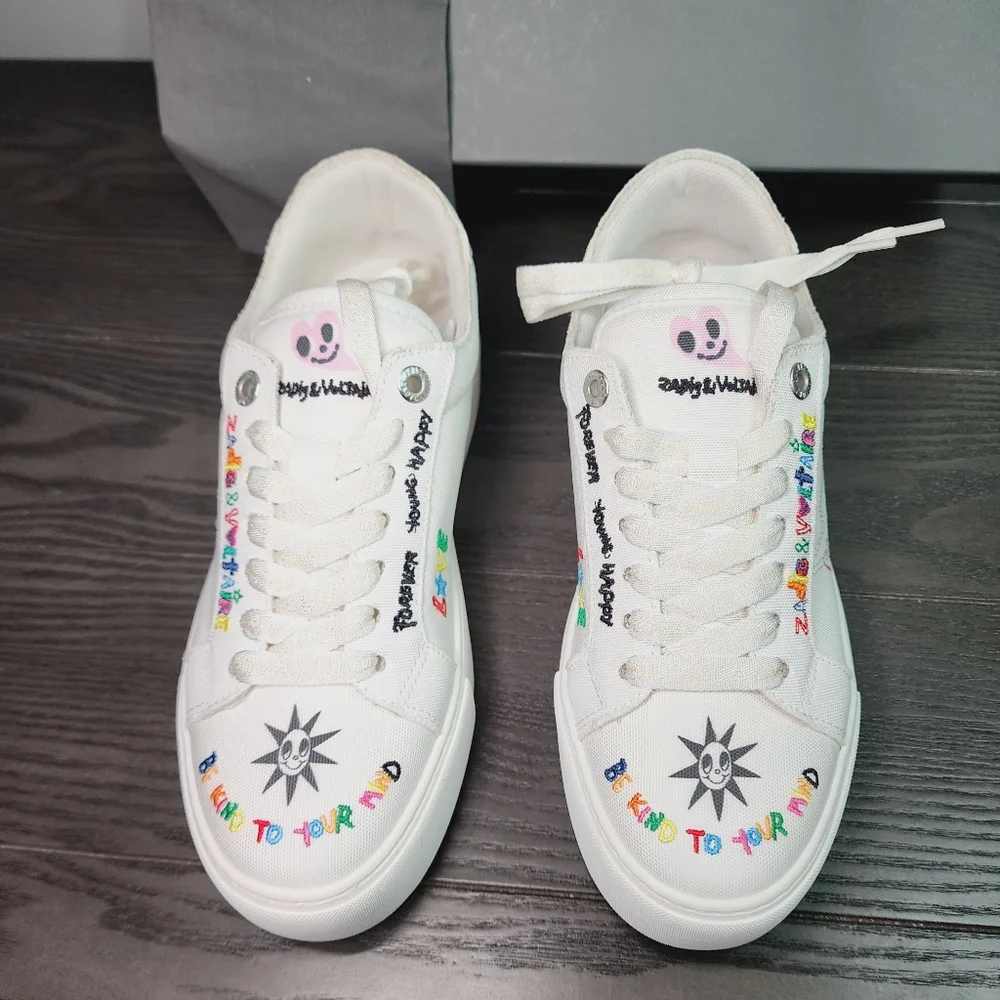 New Zadig & Voltaire Embroidered Sneakers - Picture 5 of 10
